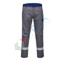 Pantalone da lavoro ignifugo, 80% Cotone + 19% Poliestere + 1% Fibra di carbonio, 340 gr, omologato EN ISO 11612 + EN ISO 11611 + EN 13034 + EN 1149, modello Bizflame Ultra, colore grigio