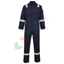 Tuta da lavoro antistatica super leggera, in tessuto Bizflame Plus 99% cotone + 1% fibra di carbonio, 210 gr, omologata EN ISO 11612 + EN ISO 11611 + EN 1149, vestibilità regular, colore blu navy