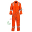 Tuta da lavoro antistatica super leggera, in tessuto Bizflame Plus 99% cotone + 1% fibra di carbonio, 210 gr, omologata EN ISO 11612 + EN ISO 11611 + EN 1149, vestibilità tall, colore blu navy