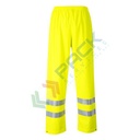 Pantaloni alta visibilità multinorma, in tessuto Sealtex Flame HV, 100% poliestere, rivestito PU, 260 gr, senza tasche, omologati CE + EN 343 + EN ISO 14116 + EN 1149-5 + EN 13034 + EN ISO 20471 Classe 1, colore giallo, tg. 3XL