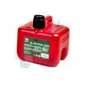 Tanica per benzina in plastica (HDPE), capacità 3 Lt, accatastabile, con beccuccio flessibile integrato, omologata UN