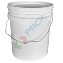 Secchio plastica (PP) conico, capacità 17 Lt, Mis. Ø 295 x 334 H mm, manico in metallo, chiusura a pressione (coperchio ESCLUSO)