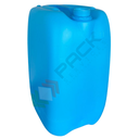 Tanica in plastica (HDPE), capacità 25 Lt, rettangolare, sovrapponibile e omologata ADR/ONU, peso 1200 gr, colore azzurro - chiusura con tappo a vite con sigillo escluso