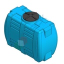 Serbatoio acqua in plastica (PE), compatto orizzontale, capacità 1000 Lt, Mis. 1410 L x 765 P x 1160 H mm, colore azzurro