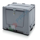 Cassa pallet in plastica (HDPE), 3 traverse, sistema di chiusura SA/SV, Mis. 1200 L x 1000 P x 1000 H mm, volume 900 Lt