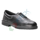 Scarpe antinfortunistiche da lavoro S1P, basse, serie STEELITE®, in pelle pieno fiore, puntale in acciaio, colore nero (modello EXECUTIVE)