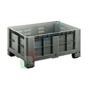 Cassa pallet in plastica (HDPE) 4 piedi, Mis. 1200 L x 800 P x 600 H mm, portata 250 Kg, volume 350 Lt