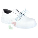 Scarpe antinfortunistiche da lavoro S2, basse, in microfibra, puntale in acciaio, colore bianco