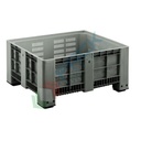 Cassa pallet in plastica (HDPE) 4 piedi, Mis. 1200 L x 1000 P x 580 H mm, portata 310 Kg, volume 650 Lt