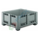 Cassa pallet in plastica (HDPE) 4 piedi, Mis. 1200 L x 1000 P x 580 H mm, portata 320 Kg, volume 400 Lt