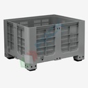 Cassa pallet in plastica (HDPE) 4 piedi, Mis. 1200 L x 1000 P x 760 H mm, portata 510 Kg, volume 610 Lt