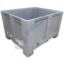 Cassa pallet in plastica (HDPE) 4 piedi, Mis. 1200 L x 1000 P x 760 H mm, portata 450 Kg, volume 610 Lt
