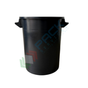 Bidone industriale in plastica (HDPE) 35 Lt, sovrapponibile e inseribile, Mis. Ø 350 x 410 H mm, colore nero (coperchio escluso)