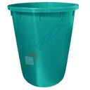 Bidone industriale in plastica (HDPE) 200 Lt, sovrapponibile e inseribile, Mis. Ø 615 x 800 H mm, colore verde (coperchio escluso)