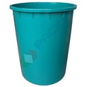 Bidone industriale in plastica (HDPE) 300 Lt, sovrapponibile e inseribile, Mis. Ø 695 x 875 H mm, colore verde (coperchio escluso)
