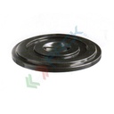 Coperchio a pressione per bidone in plastica industriale capacità 75 Lt, colore nero