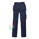Pantalone da lavoro multitasche, tessuto Kingsmill 65% Poliestere + 35% Cotone, 300 gr, modello Slate Holster, eccezionale resistenza allabrasione, vestibilità regular, colore blu navy