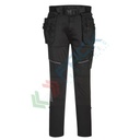 Pantalone da lavoro tessuto Kingsmill Stretch 93% poliestere + 7% elastan, 270 gr, modello Holster Jogger KX3, ultramoderno con un design slim-fit, colore nero