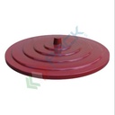 Coperchio a pressione per bidone in plastica industriale capacità 150 Lt, colore vinaccia