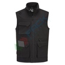 Gilet da lavoro Softshell, 92% Poliestere + 8% Elastane, 310 gr, laminato in Pile Micro Polar, modello WX3, duraturo e resistente nel tempo, colore nero