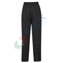 Pantalone da lavoro da donna, tessuto Kingsmill 65% Poliestere + 35% Cotone, 210 gr, elasticizzati e resistenti per il massimo comfort, vestibilità tall, colore nero