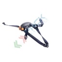 Sottogola a 4 punti in nylon, ideale per caschetti da lavoro serie Height Endurance, cinturino sottogola a Y, regolazione della fibbia, colore nero