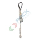 Cordino di posizionamento con moschettone in lega leggera