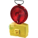 Lampeggiatore stradale a LED, in plastica antiurto e impermeabile, Mis. Ø 180 mm, colore rosso