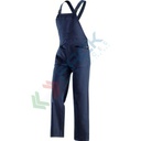 Pantaloni da lavoro con pettorina 100% in cotone sanforizzato, 270 gr/m2