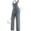 Pantaloni da lavoro con pettorina 100% in cotone, 250 gr/m2, multitasche