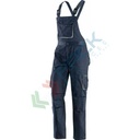 Pantaloni da lavoro con pettorina 65% poliestere-35% cotone, 220 gr/m2