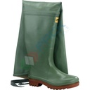 Stivali da pesca OB SRA in gomma, modello tuttacoscia, colore verde, tg 39