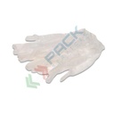 Guanti monouso in vinile, non sterili, colore trasparente, conf 4 pz, tg L