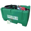 Serbatoio carburante in plastica (PE), per il trasporto Diesel, capacità 125 Lt, in Esenzione Totale ADR