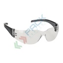 Occhiali protettivi da lavoro monolente, rivestimento antigraffio e anti appannamento, in policarbonato, 32 SBP 1 FT, modello Pro avvolgente, lente chiara