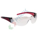 Occhiali protettivi da lavoro monolente, rivestimento antigraffio e anti appannamento, in policarbonato, 32 SBP 1 FT, modello Pro avvolgente, lente a specchio