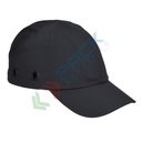 Bump Cap protettivo con calotta interna in ABS e tessuto esterno in cotone, visiera lunga (7 cm), tg. regolabile (54-59 cm), certificato EN 812, colore blu navy