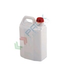 Tanica in plastica (HDPE), capacità 1 Lt, peso 60 grammi, Mis. 110 L x 76 P x 186 H mm, chiusura con tappo a vite (incluso), colore neutro