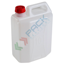 Tanica in plastica (HDPE), capacità 10 Lt, peso 480 grammi, Mis. 240 L x 160 P x 360 H mm, chiusura con tappo a vite (incluso), colore neutro