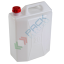 Tanica in plastica (HDPE), capacità 20 Lt, peso 770 grammi, Mis. 320 L x 200 P x 440 H mm, chiusura con tappo a vite (incluso), colore neutro
