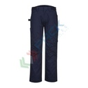 Pantalone da lavoro tessuto Kingsmill 65% Poliestere + 35% Cotone, 245 gr, con finiture antigraffio e metal-free, resistente, modello PW2 Service, colore blu navy/blu royal