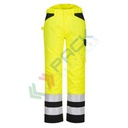 Pantaloni alta visibilità in tessuto Kingsmill Polycotton (65% poliestere + 35% cotone), 245 gr, modello PW2 Service, omologati CE + EN ISO 20471 Classe 2, colore giallo/nero, tg. 4XL