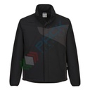 Giacca da lavoro Softshell, 94% poliestere + 6% elastan con pile interno in Micro Polar, modello PW2, traspirante, antivento e impermeabile, colore nero/grigio