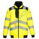 Bomber alta visibilità 3-in-1, modello performante PW3, 55% cotone + 45% poliestere, omologato EN ISO 20471, colore giallo/nero