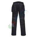 Pantalone da lavoro tessuto Kingsmill Stretch 65% poliestere + 33% cotone + 2% elastan, 245 gr, modello PW3 Stretch Holster Work, robusto in tessuto bielastico, colore nero