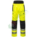 Pantaloni alta visibilità antipioggia 100% poliestere con membrana in PU, 200 gr, modello PW3 Extreme, 8 tasche ampie, omologati CE + EN 343 + EN ISO 20471 Classe 2, colore giallo/nero, tg. M