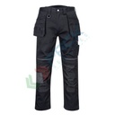 Pantalone da lavoro tessuto Kingsmill Stretch 65% poliestere + 33% cotone + 2% elastan, 245 gr, modello PW3 Stretch Holster Work, robusto in tessuto bielastico, colore nero