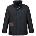 Giacca antipioggia invernale, 100% poliestere, modello PW3, elegante, funzionale e resistente con fodera riflettente termica Insulatex, omologata EN 343, colore nero