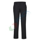 Pantalone da lavoro tessuto Kingsmill Stretch 98% cotone + 2% elastan, 255 gr, modello Stretch Slim Chino attillato ideale per abbigliamento aziendale, vestibilità regular, colore nero
