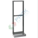 Espositore per cassettiera porta minuteria, Mis. 600 L x 205 P x 1500 H mm, con base per appoggio a terra
